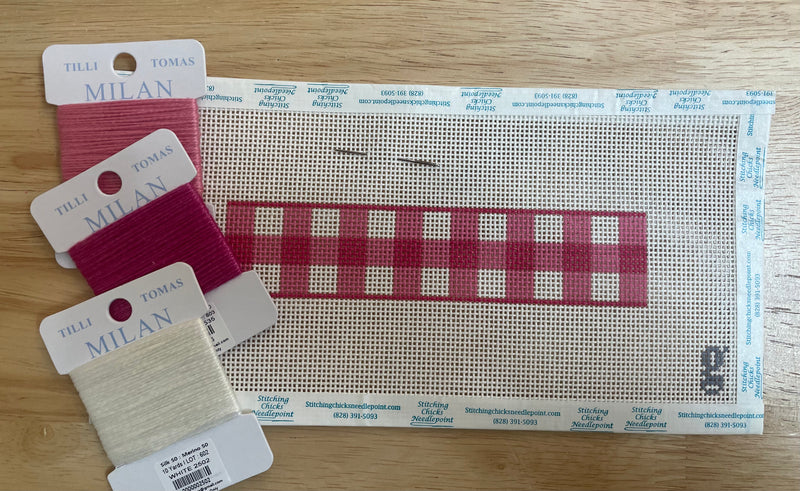 Gingham Fob - Pink Kit