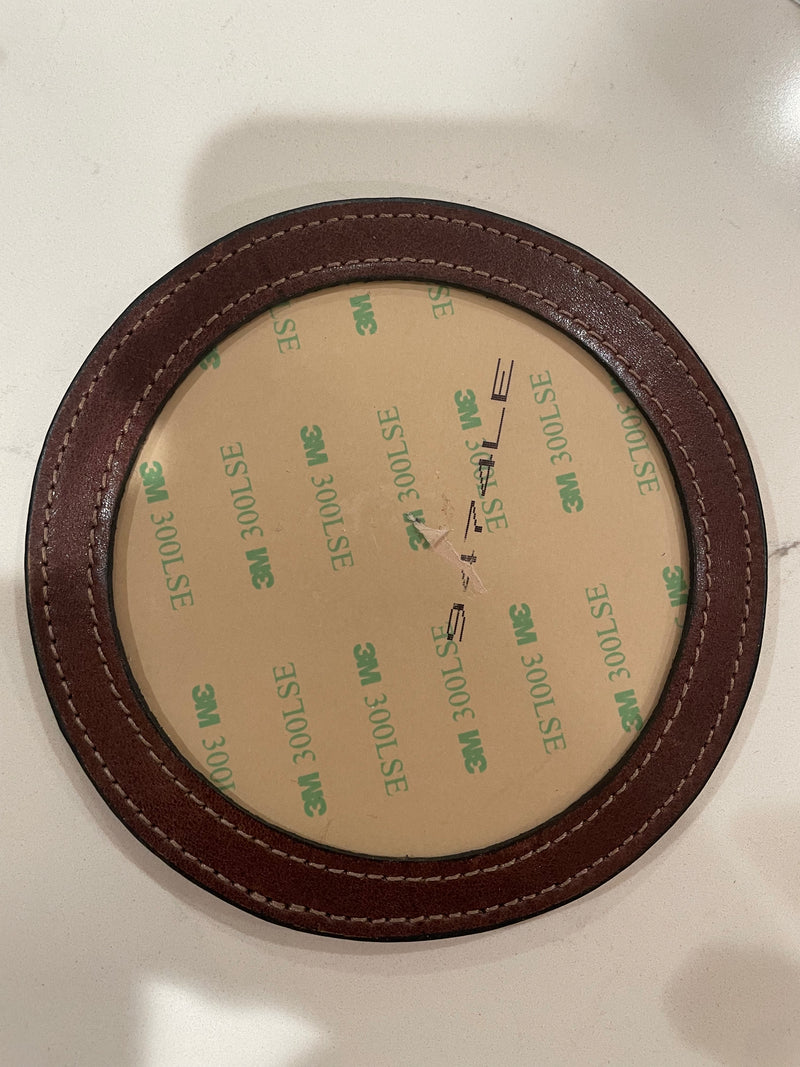 Round Leather Coaster
