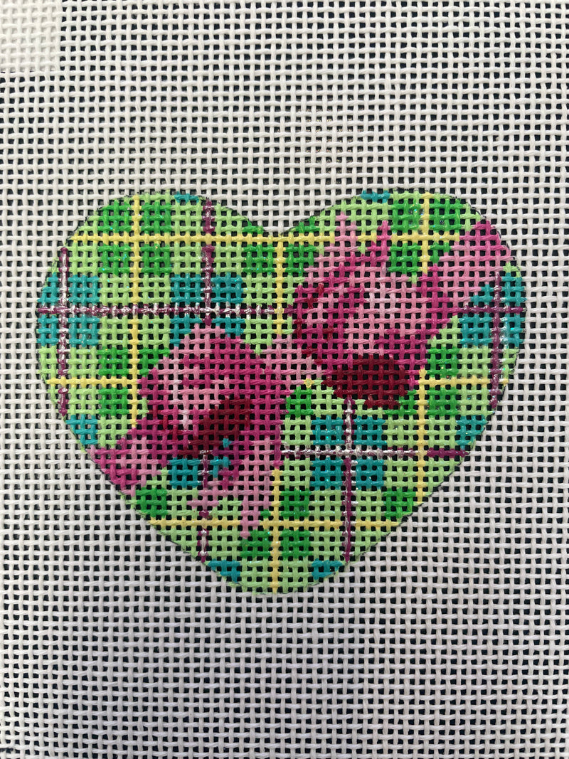 Green with Roses Heart