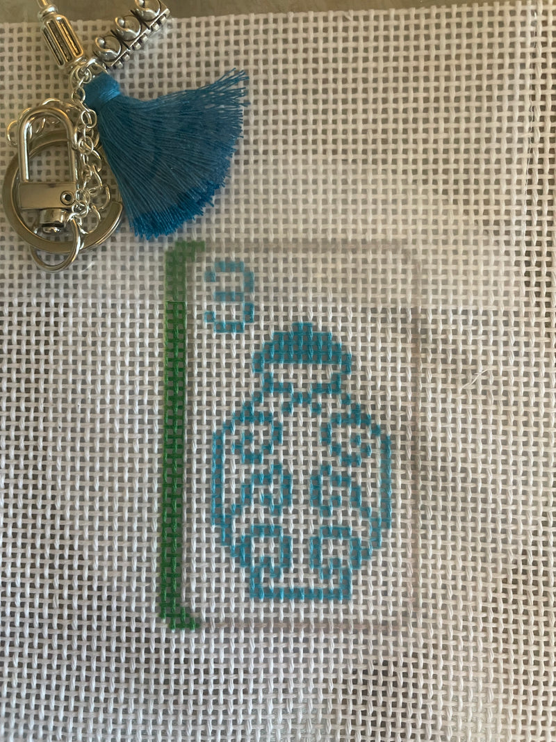 Purse Charm - Urn Tile with hardware