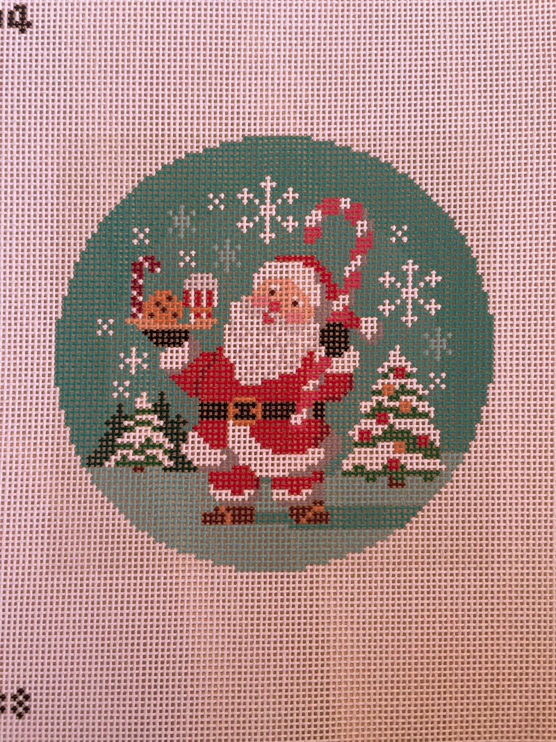 Santa with Candy Cane