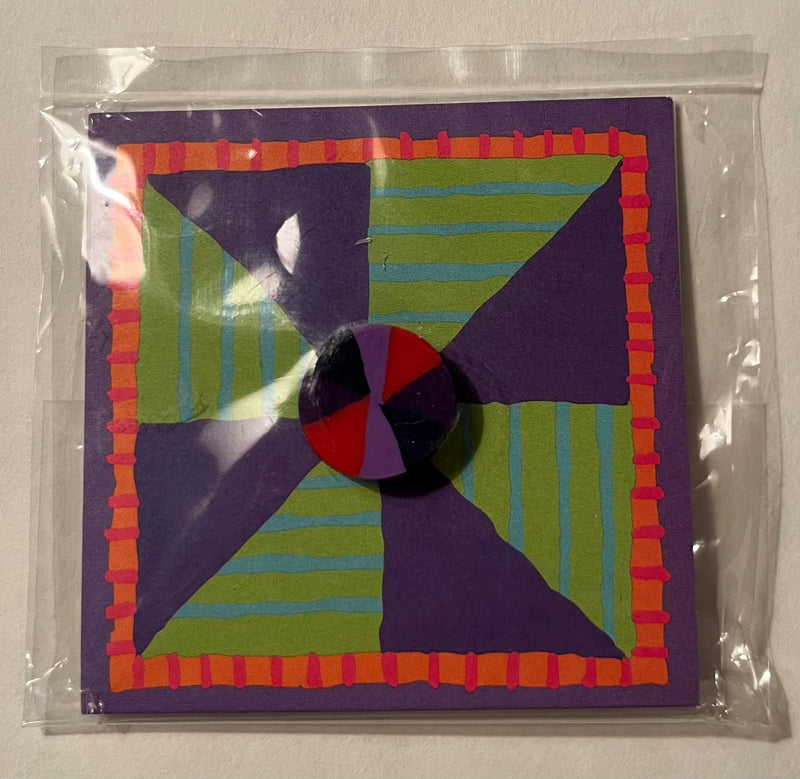 Pink, Purple, Black Button Needle Minder