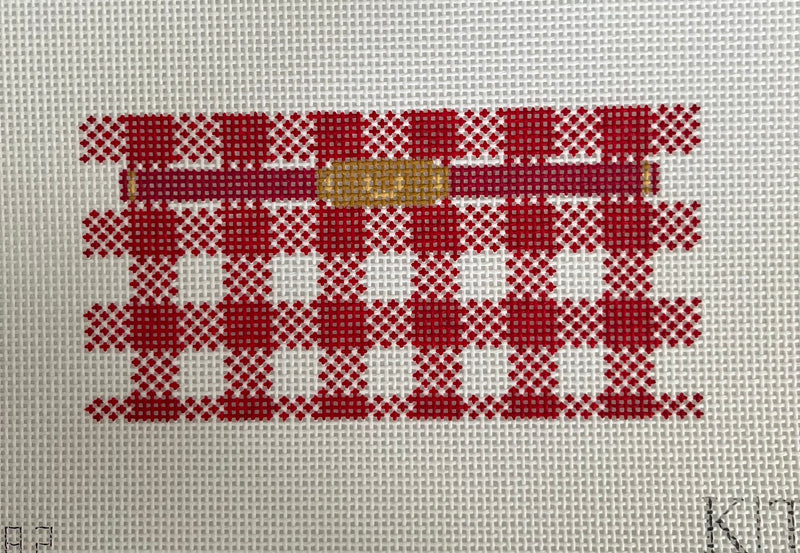 Red Gingham Mini Clutch Insert