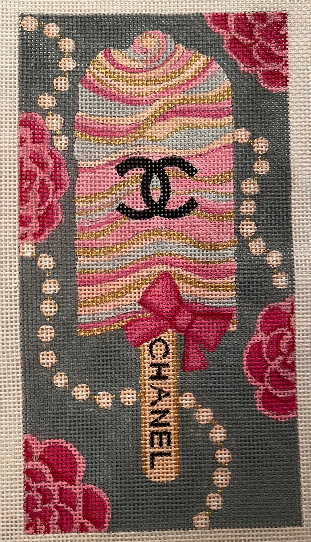 Chanel Popsicle — Stitching Chicks Needlepoint