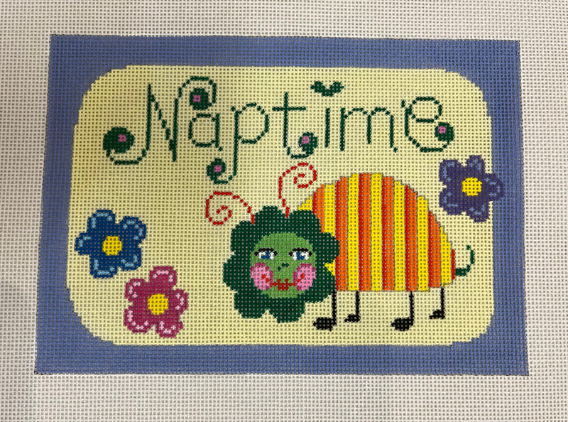 "Naptime" blue border