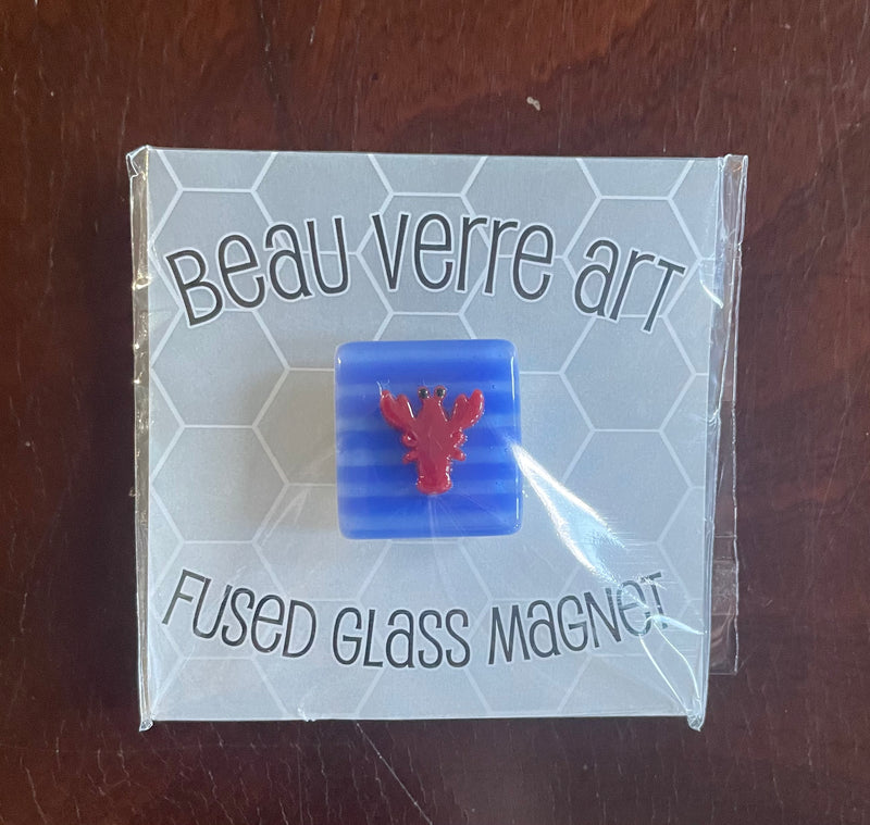 Lobster Fused Glass Needle Minder