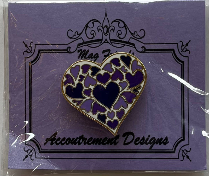Purple Heart of Hearts Needle Minder