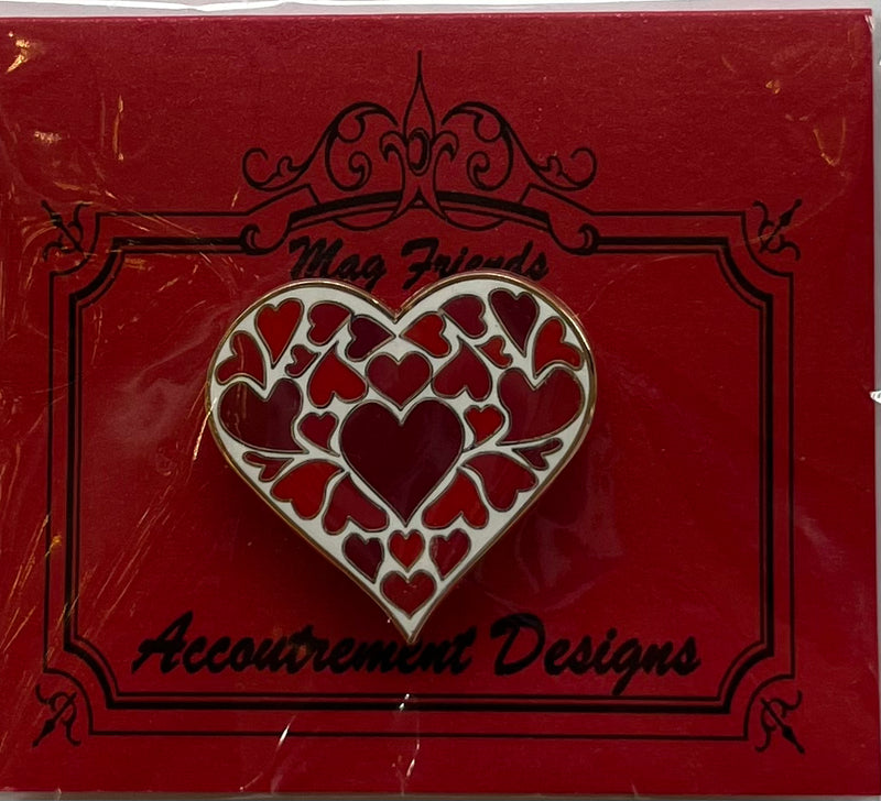 Red Heart of Hearts Needle Minder