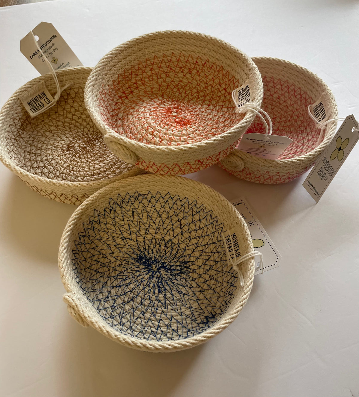 Shallow Thread Basket — Stitching Chicks Needlepoint
