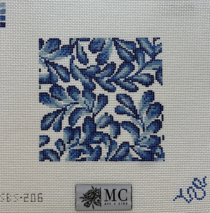 MFC Leaves - 4" square blue