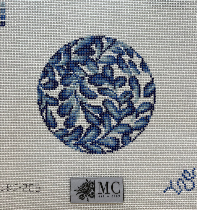 MFC Leaves - 4" round blue