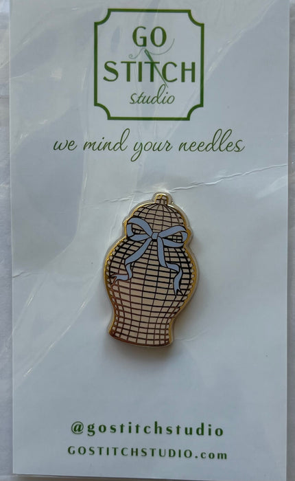 Rattan Ginger Jar Needle Minder