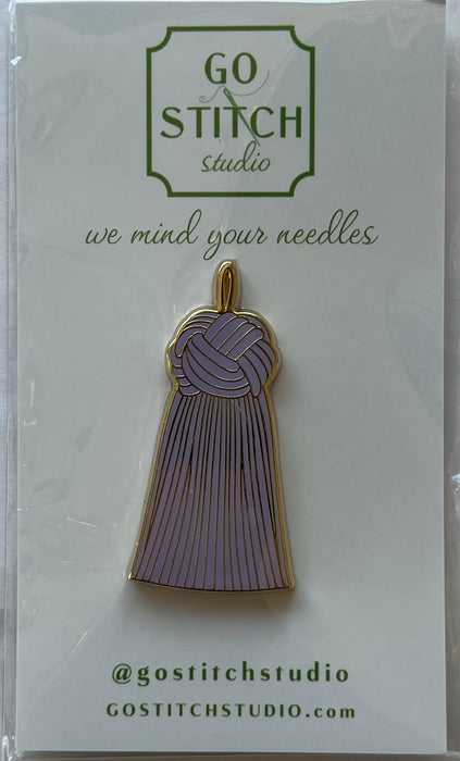 Lavender French Knot Tassel Needle Minder
