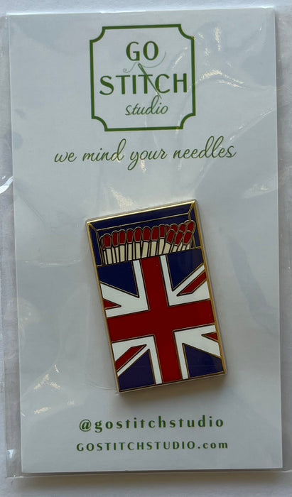 British Flag Matchbox Needle Minder