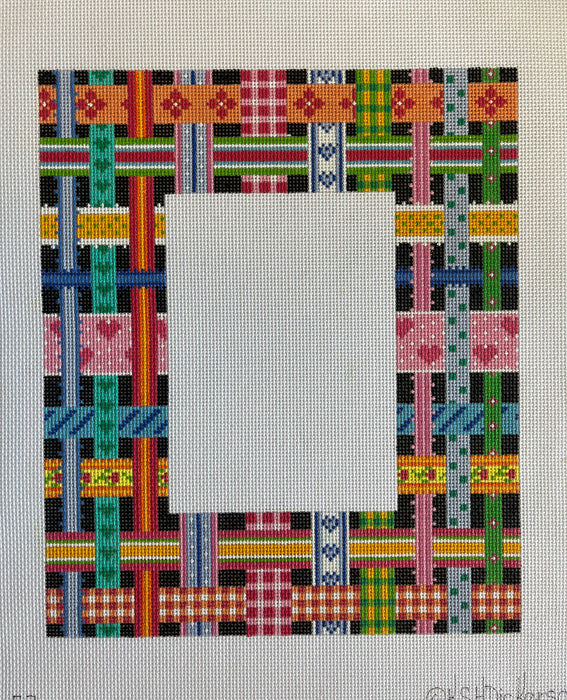 Frame – Woven Ribbons – multi on black