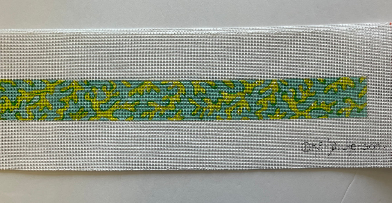 Belt – Lilly-inspired Seaweed – lime on Caribbean