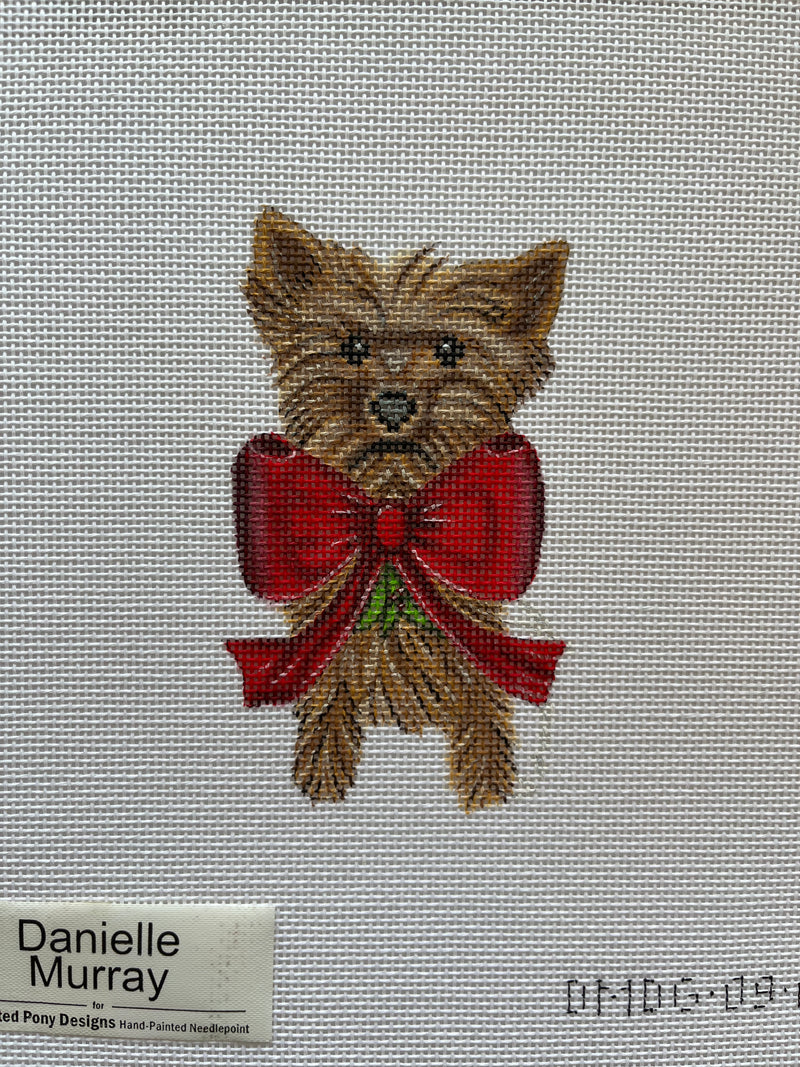 Dog: Holiday Yorkie ornament