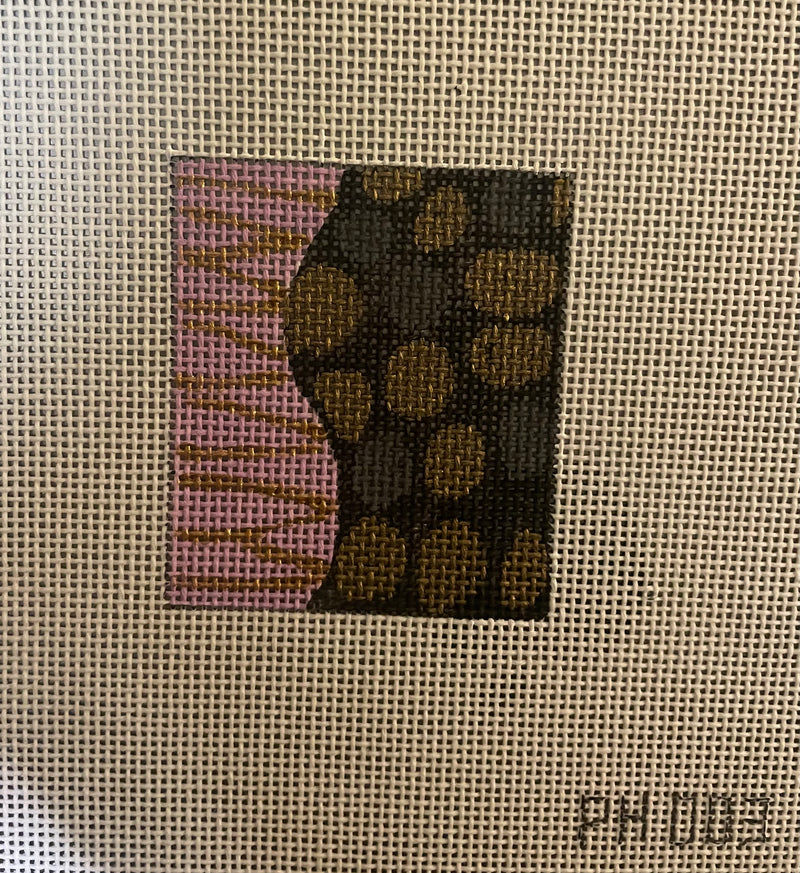 Lavender w/ gold dots cell phone insert