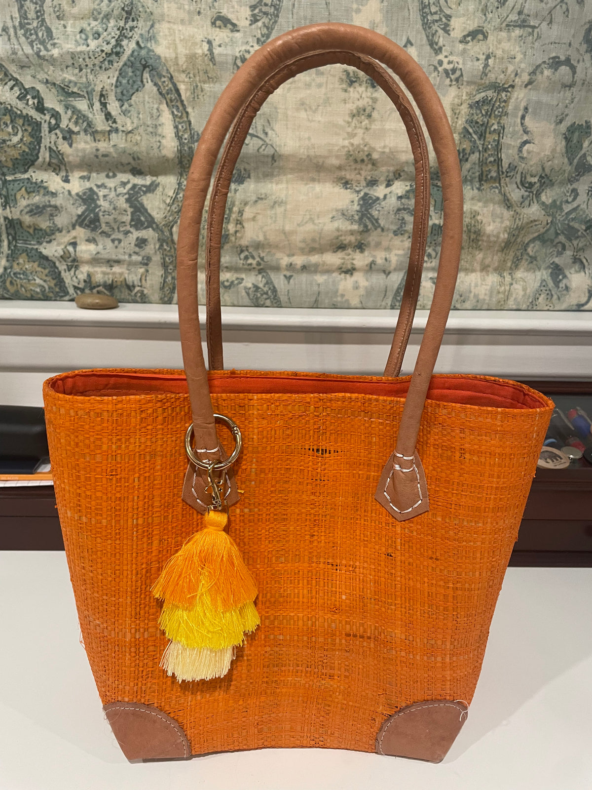 Market Raffia Totes Mini — Stitching Chicks Needlepoint