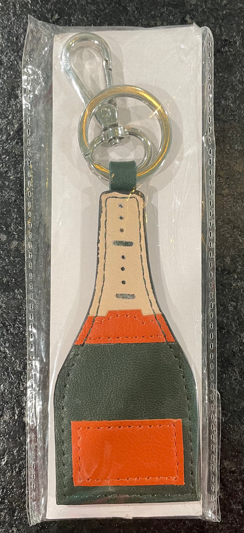 Leather Bag Tag - Champagne
