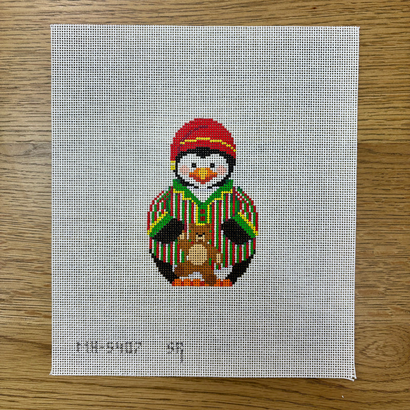 Penguin, Boy In PJs with Teddy - 18 mesh