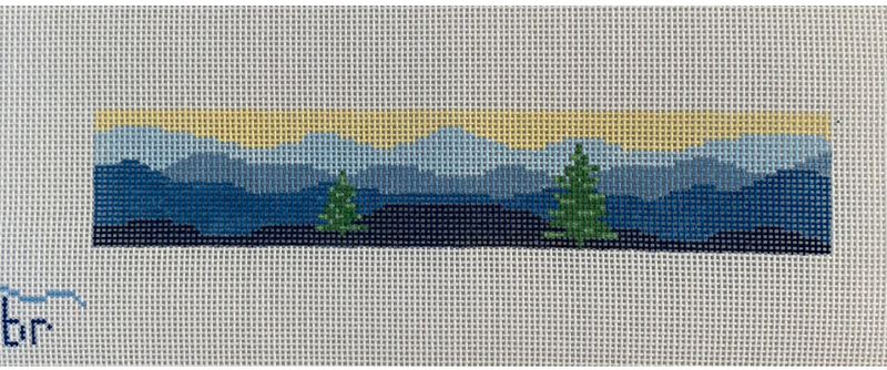 Blue Ridge w/Trees Key Fob