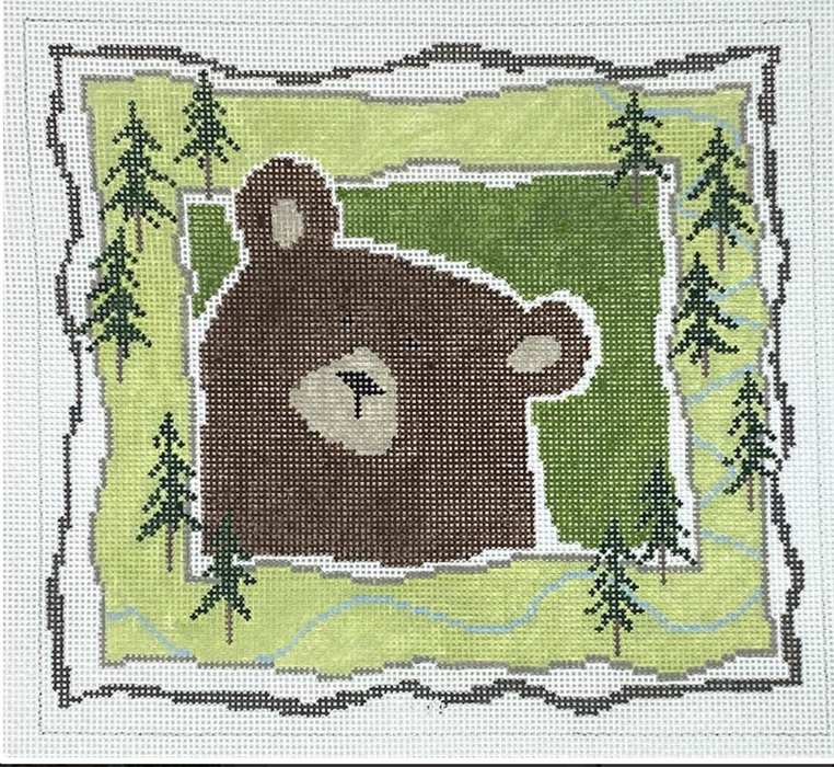 Brown Bear and Trees