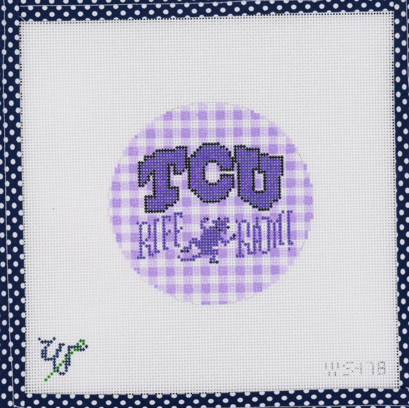 TCU Gingham Round