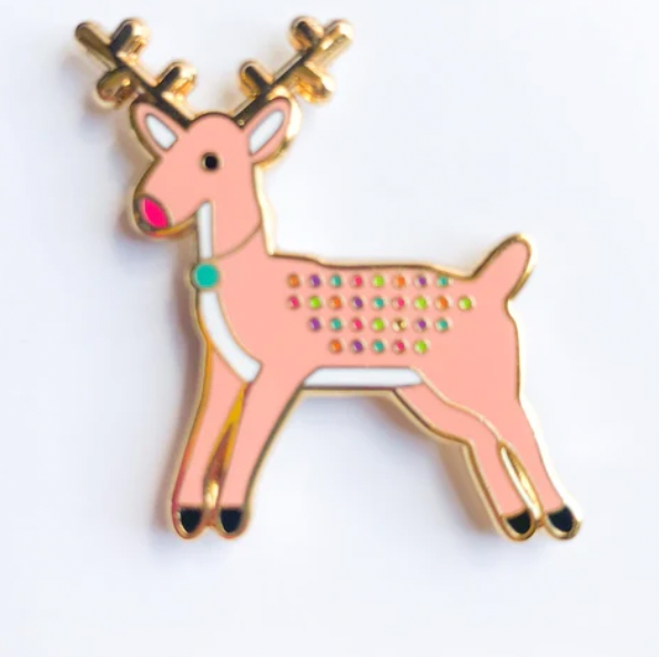 Pink Reindeer Needle Minder