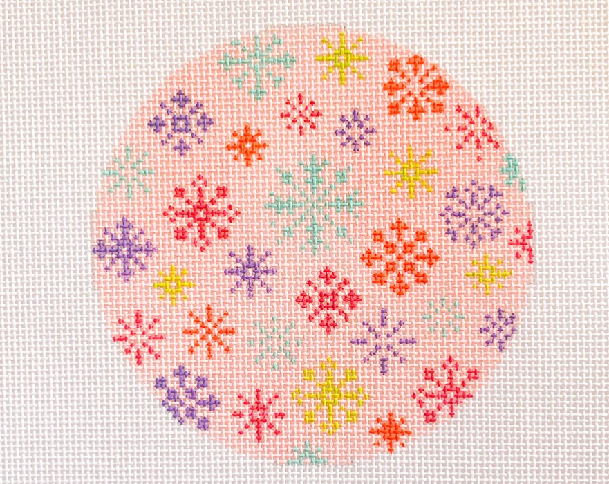 Scattered Snowflakes - Pink