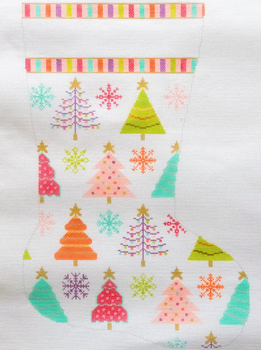 Whimsical Trees Stocking