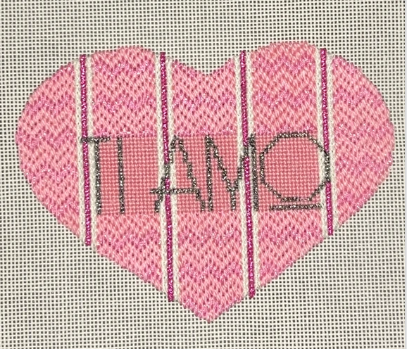 Ti amo (Italian) w/ stitch guide -   I Love You Hearts Series