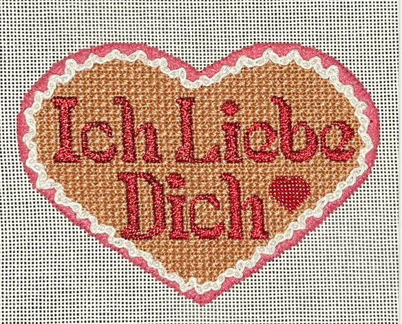 Ich Liebe Dich (German)  w/ Stitch Guide - I Love You Hearts Series