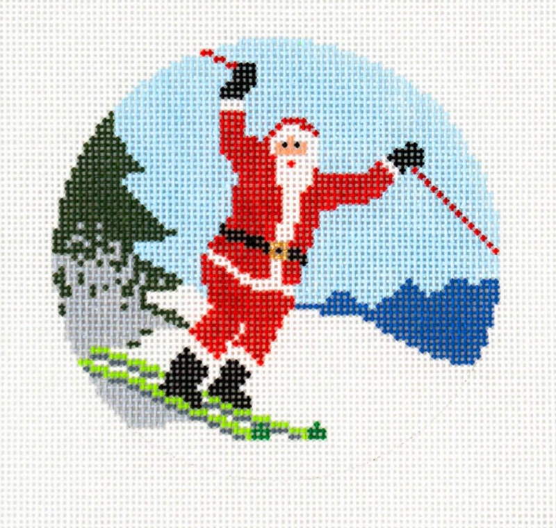 Sporting Santa - Skiing Santa