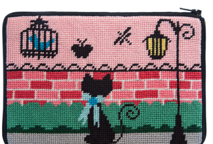 Stitch & Zip Kitty Kat Cosmetic Bag/Purse