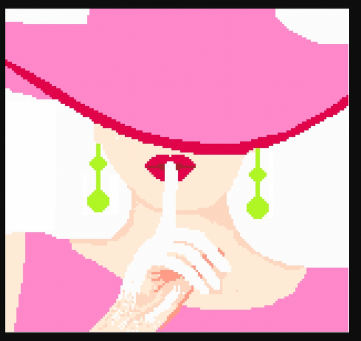 Shh..Lady in the Pink Hat