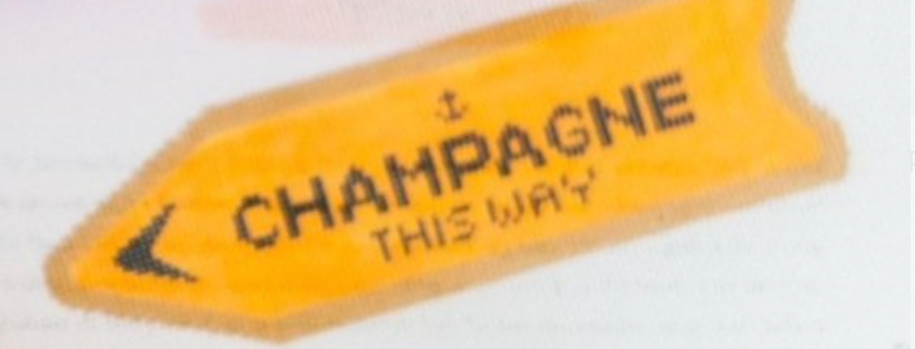 Champagne this Way - Orange