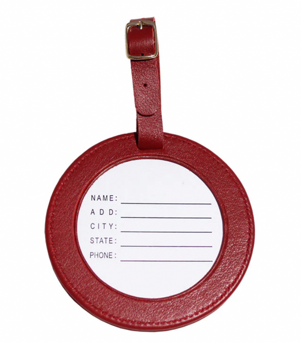 Leather ID Tag