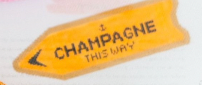 Champagne this Way - Orange