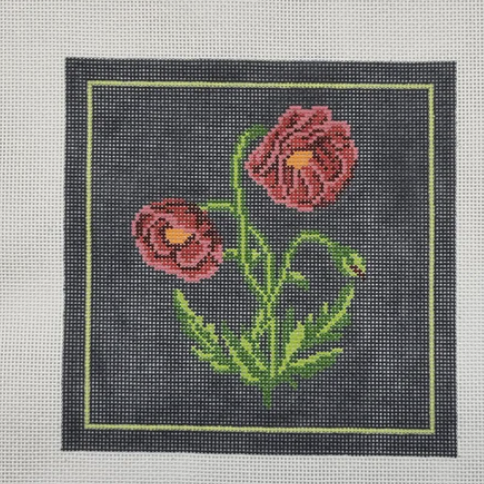 Dark Floral Poppy