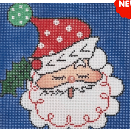 Sleepy Polka Dot Santa