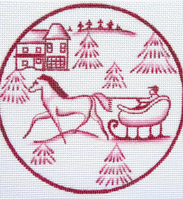 Sleigh Horse Red