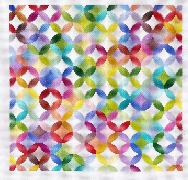 Quilt Rings Multi Color LuLu 14" SQUARE