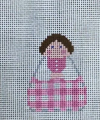 Pink Gingham Angel