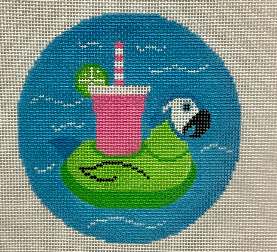 Parrot Float — Stitching Chicks Needlepoint