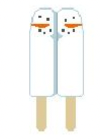 Snowman Popsicle