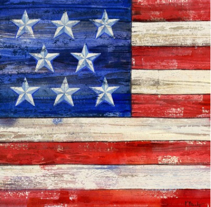 All American Flag I Coaster