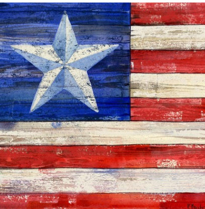 All American Flag III Coaster