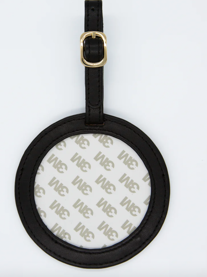 Round Leather Luggage Tags
