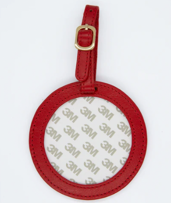 Round Leather Luggage Tags